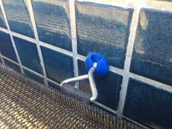 Cover secures neatly to tiled wall