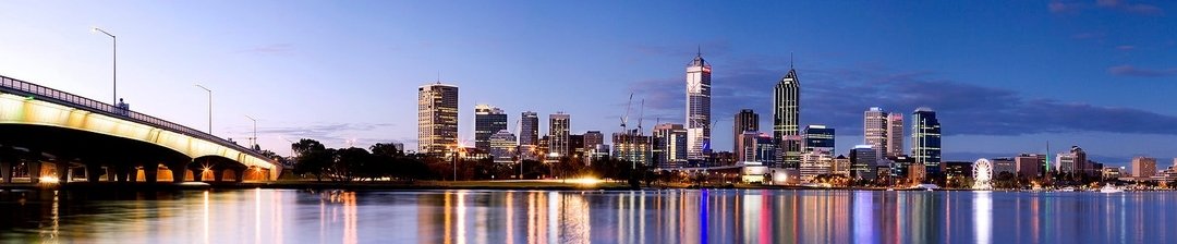 Scenic view of Perth skyline highlighting the vibrant city where Just Covers offers quality pool cover solutions.